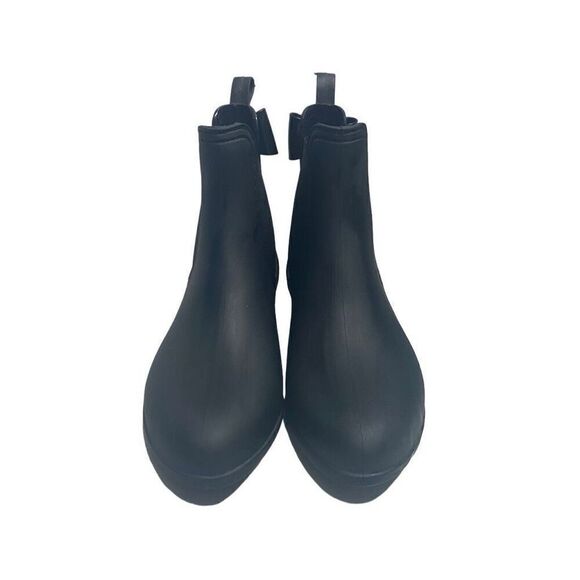 CATHERINE MALANDRINO Women’s Black Bow‎ Brielle Rain Boot Size US 8 EUR 38 - Picture 1 of 11